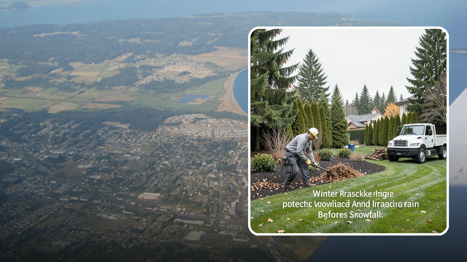 Winter Landscape Protection in Oak Harbor, Island County, WA - We shield vulnerable plants, hardscapes, and irrigation from the wind, rain, and cold that stress Pacific Northwest landscapes in...
