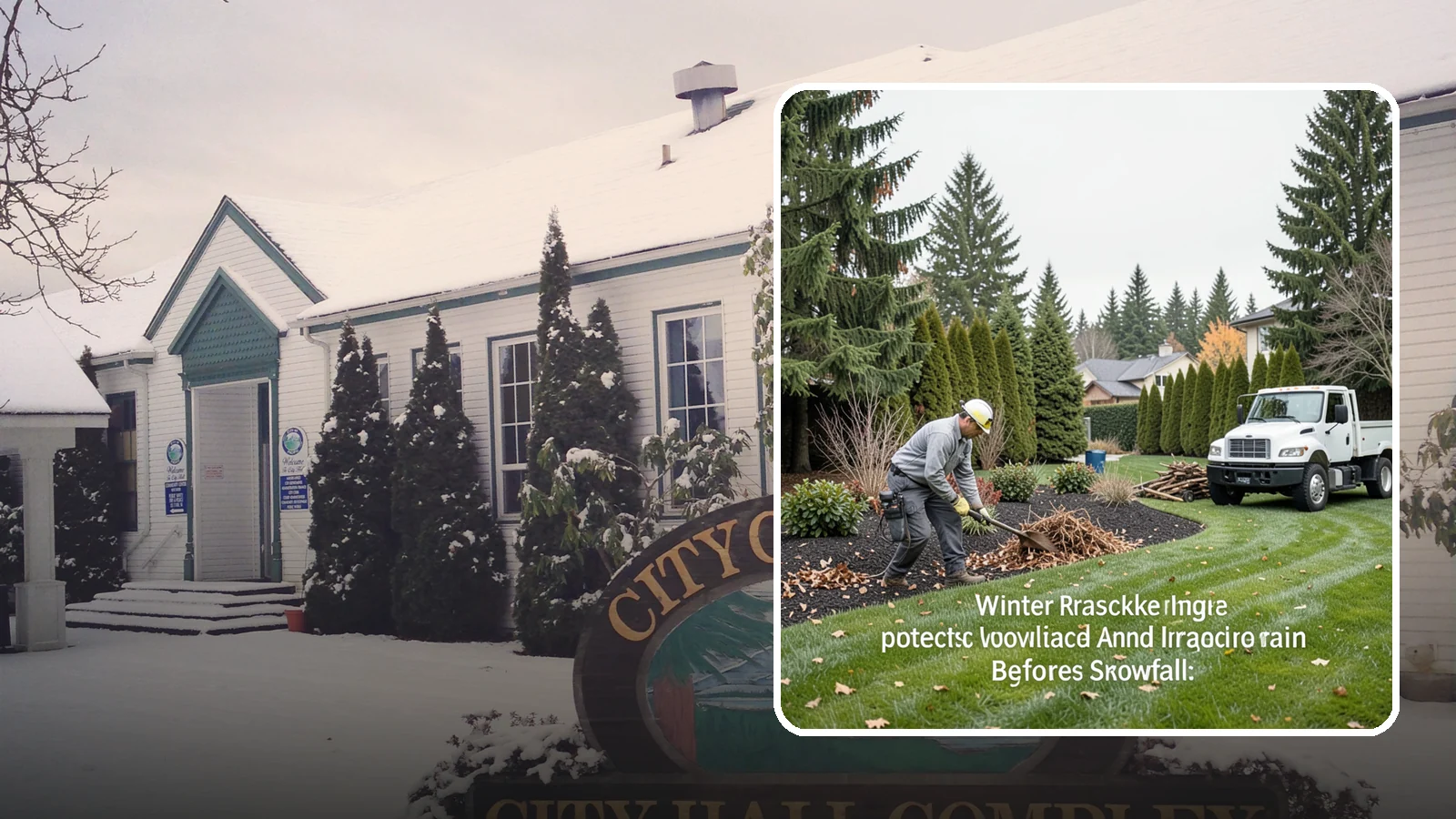 Winter Landscape Protection in Pacific, King County, WA - We shield vulnerable plants, hardscapes, and irrigation from the wind, rain, and cold that stress Pacific Northwest landscapes in...