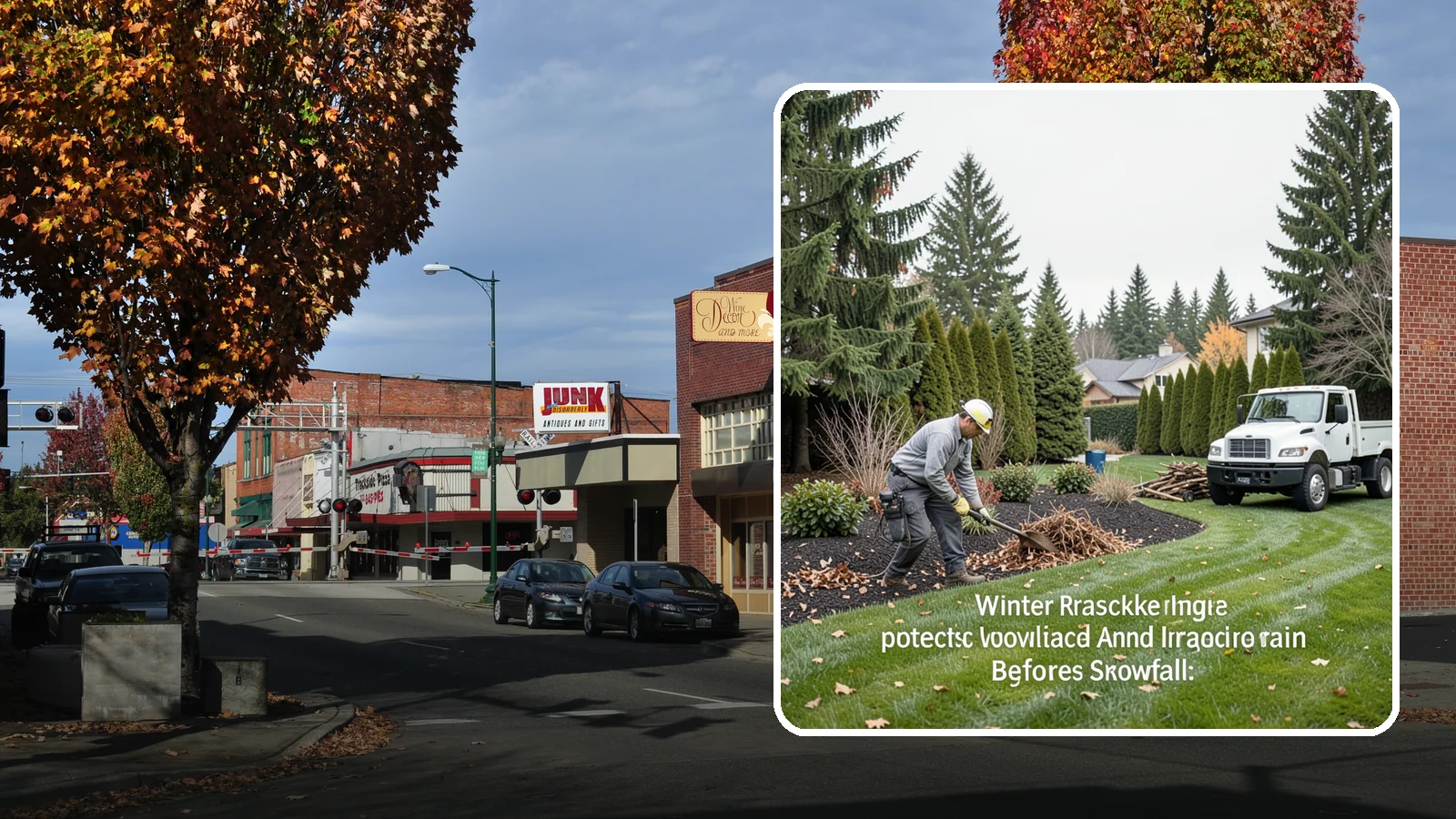 Winter Landscape Protection in Puyallup, Pierce County, WA - We shield vulnerable plants, hardscapes, and irrigation from the wind, rain, and cold that stress Pacific Northwest landscapes in...