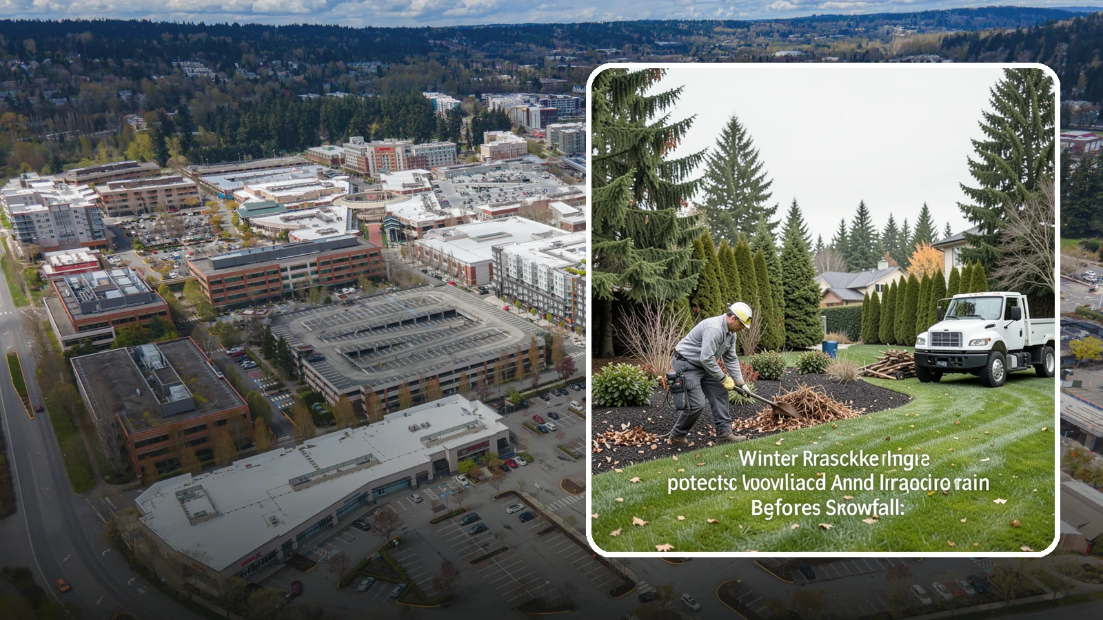 Winter Landscape Protection in Redmond, King County, WA - We shield vulnerable plants, hardscapes, and irrigation from the wind, rain, and cold that stress Pacific Northwest landscapes in...