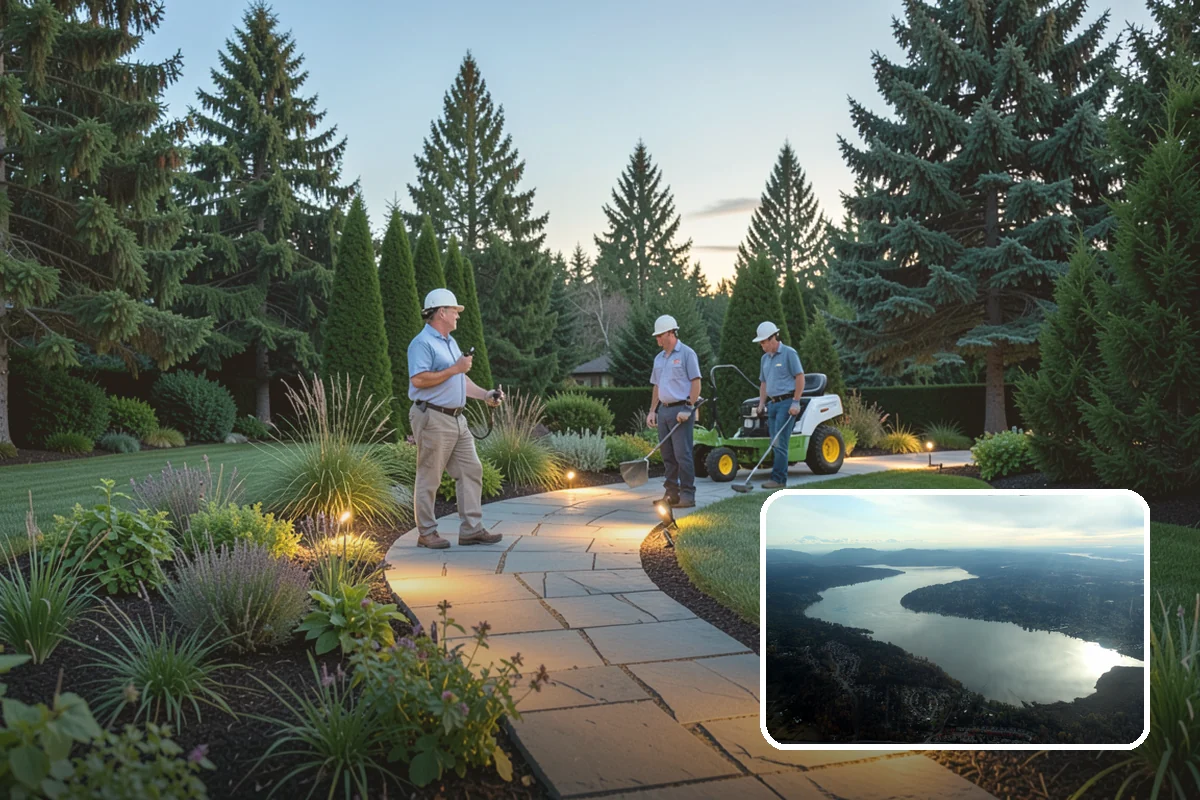 Winter Landscape Protection in Sammamish, King County, WA - Protects tender plants from freeze and wind damage