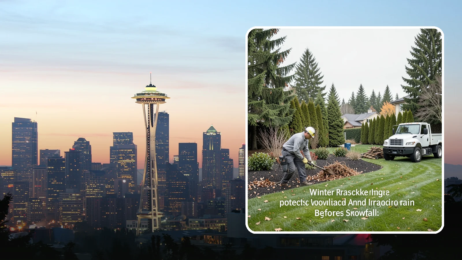 Winter Landscape Protection in Seattle, King County, WA - We shield vulnerable plants, hardscapes, and irrigation from the wind, rain, and cold that stress Pacific Northwest landscapes in...
