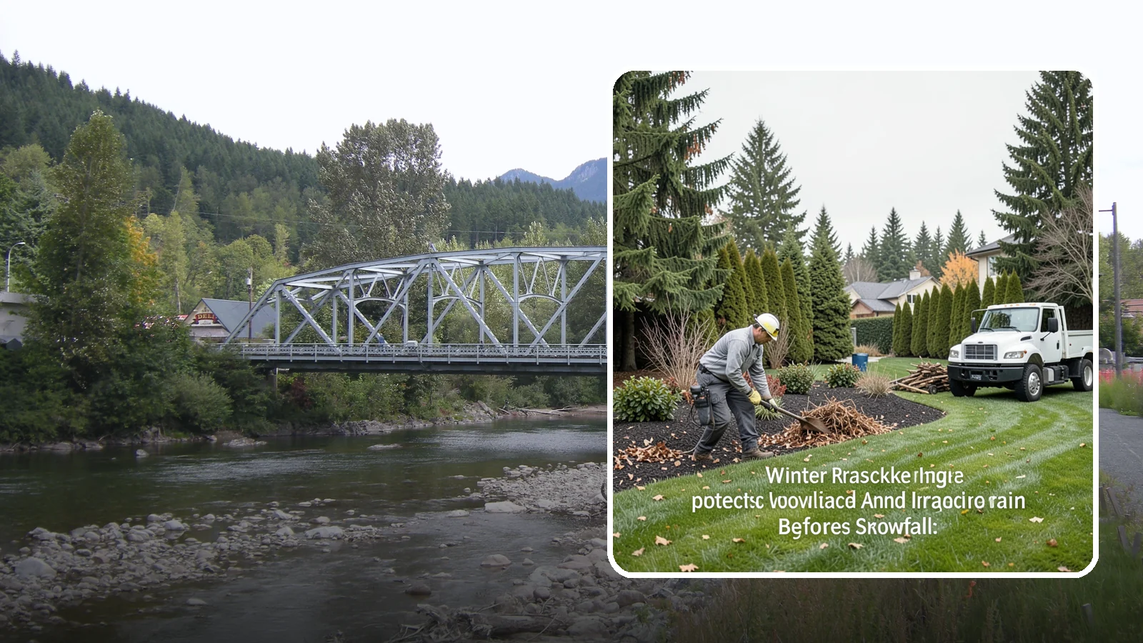 Winter Landscape Protection in Skykomish, King County, WA - We shield vulnerable plants, hardscapes, and irrigation from the wind, rain, and cold that stress Pacific Northwest landscapes in...