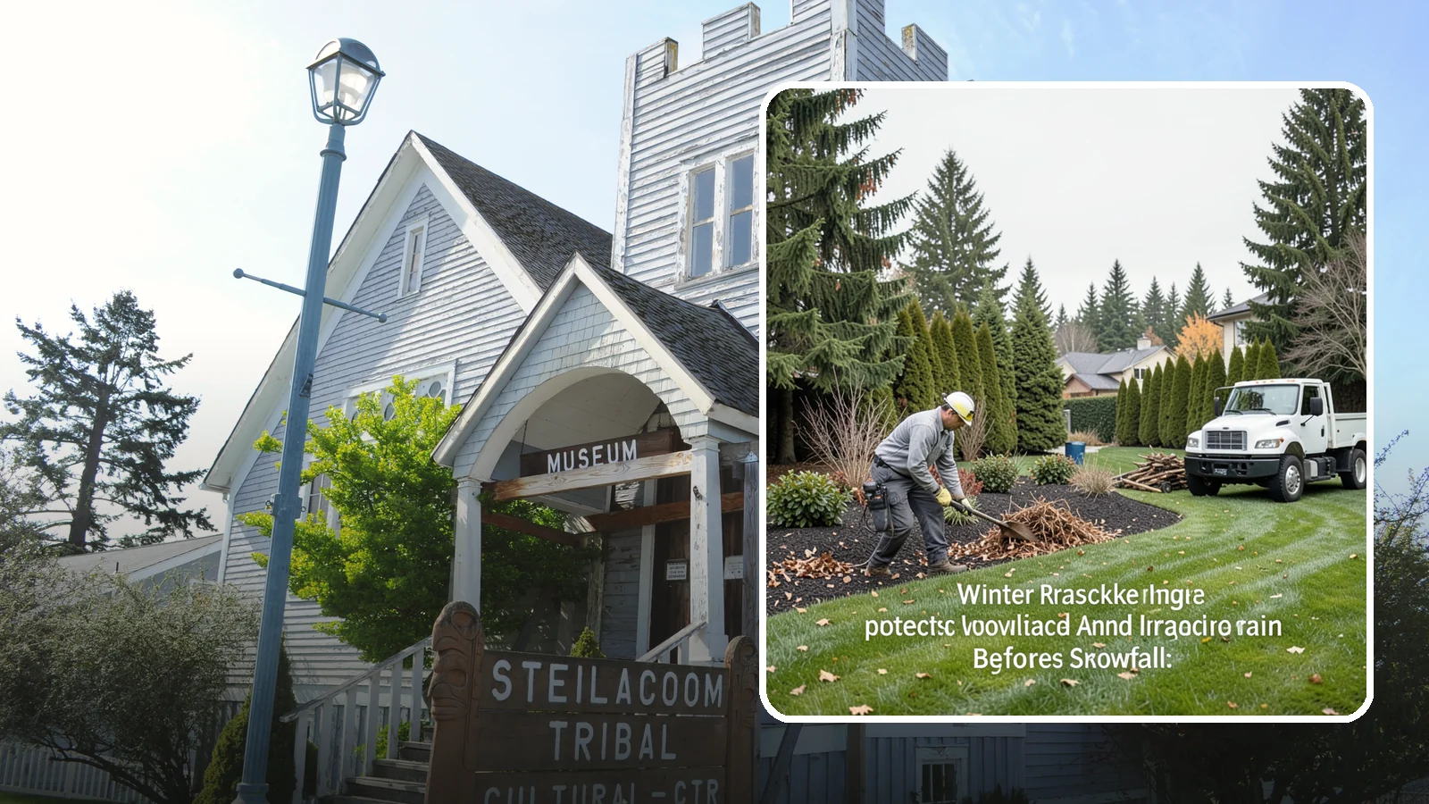 Winter Landscape Protection in Steilacoom, Pierce County, WA - We shield vulnerable plants, hardscapes, and irrigation from the wind, rain, and cold that stress Pacific Northwest landscapes in...