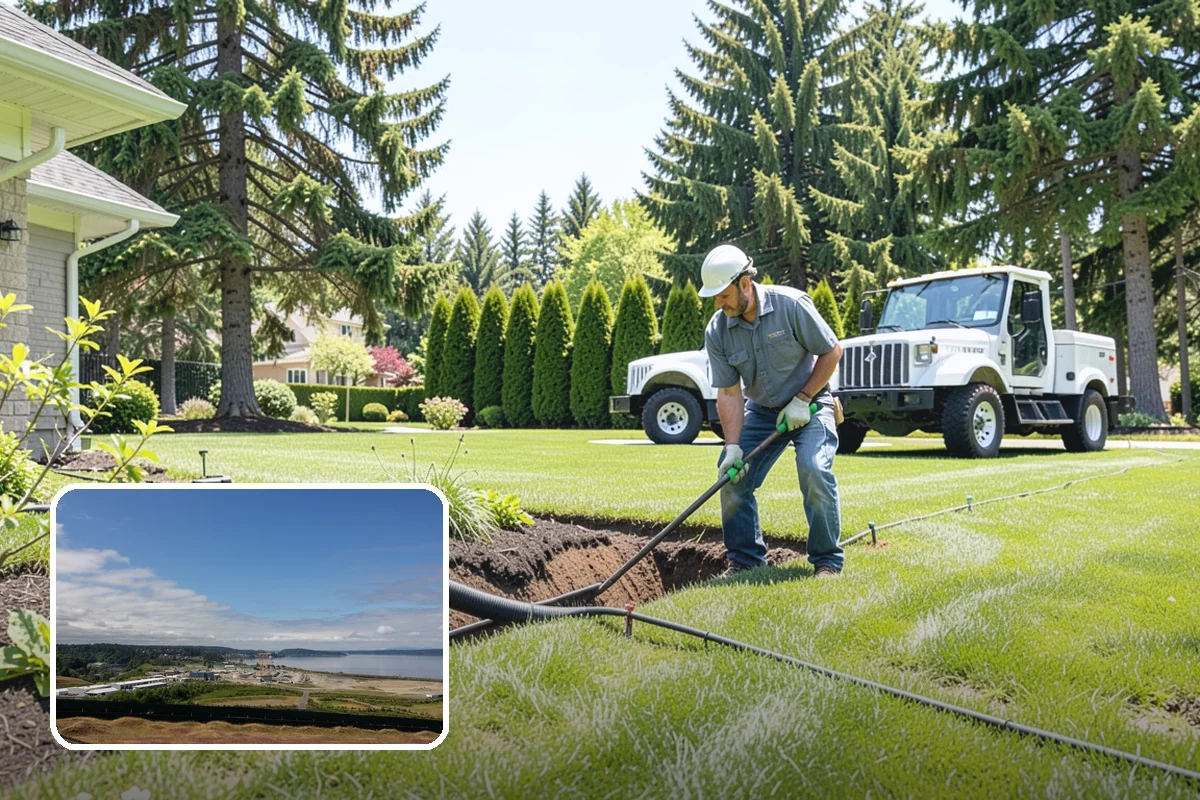 Winter Landscape Protection in University Place, Pierce County, WA - Protects tender plants from freeze and wind damage