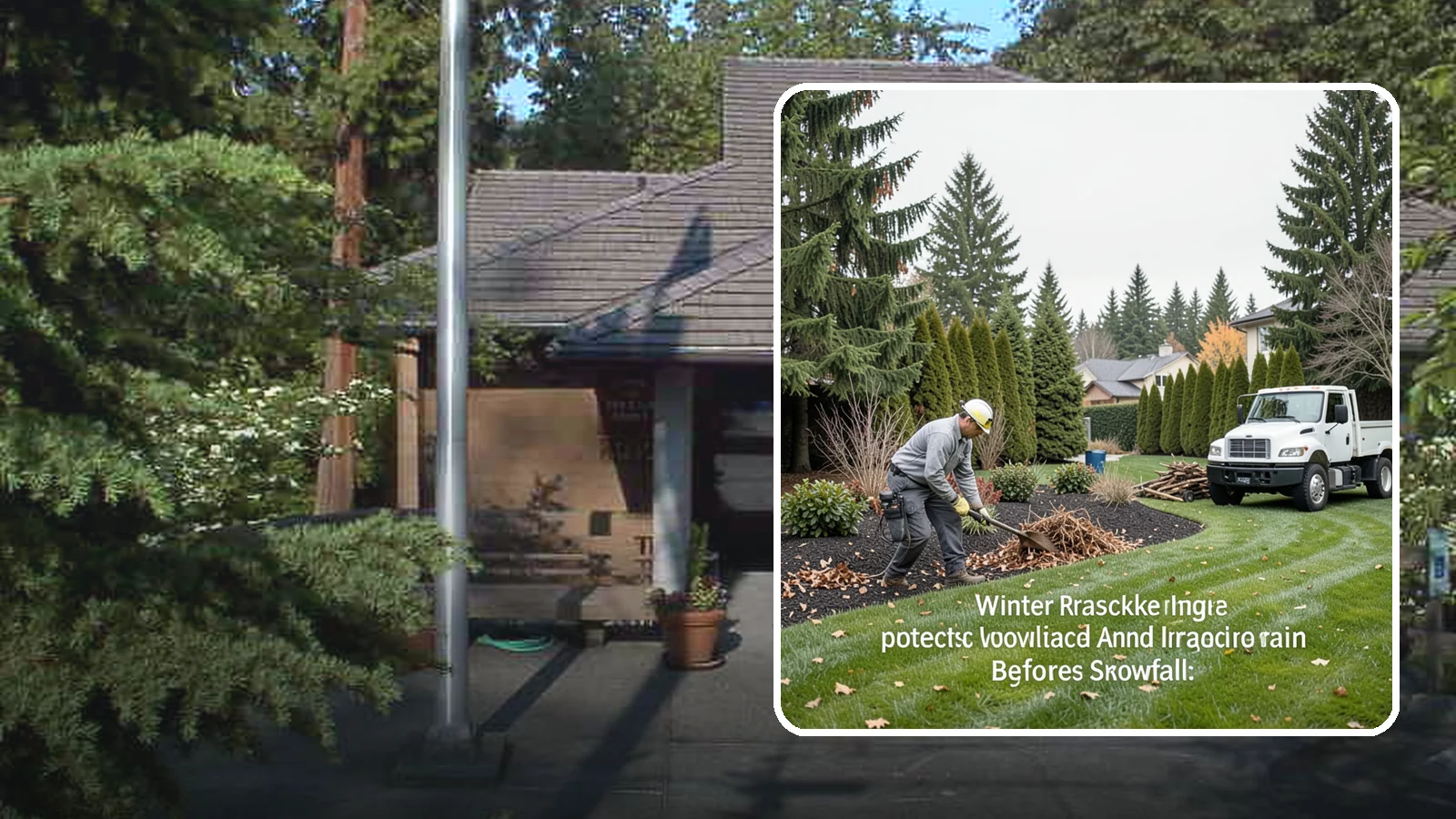 Winter Landscape Protection in Yarrow Point, King County, WA - We shield vulnerable plants, hardscapes, and irrigation from the wind, rain, and cold that stress Pacific Northwest landscapes in...