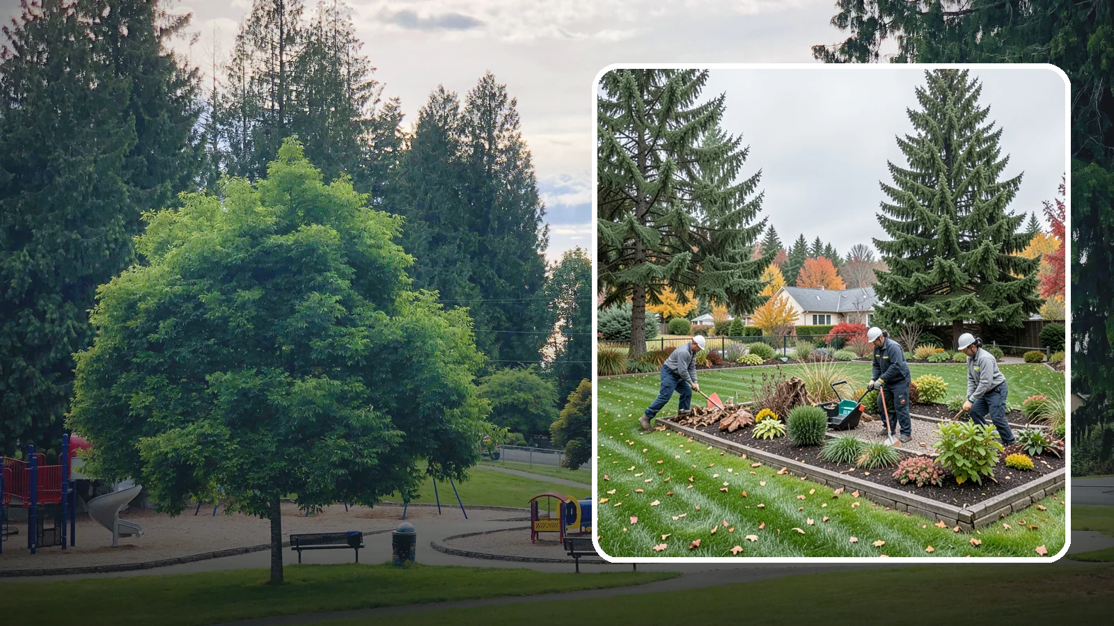 Winterization in Bonney Lake, Pierce County, WA - End-of-season winterization that protects plants, beds, and features from Pacific Northwest winter weather.