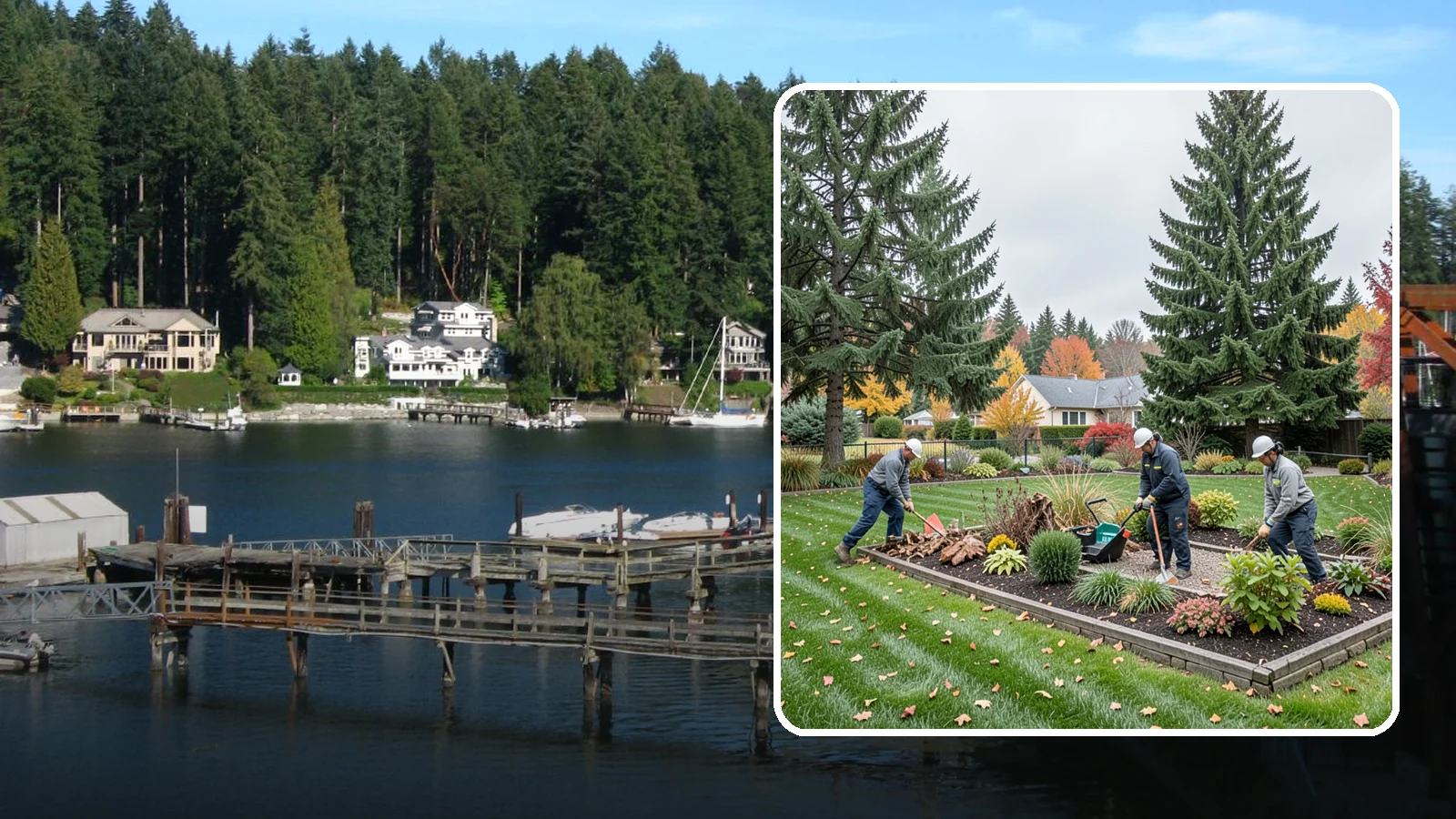 Winterization in Gig Harbor, Pierce County, WA - End-of-season winterization that protects plants, beds, and features from Pacific Northwest winter weather.
