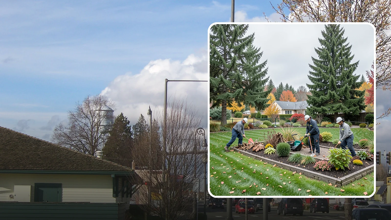Winterization in Marysville, Snohomish County, WA - End-of-season winterization that protects plants, beds, and features from Pacific Northwest winter weather.