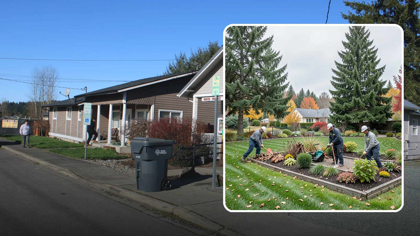Winterization in South Prairie, Pierce County, WA - End-of-season winterization that protects plants, beds, and features from Pacific Northwest winter weather.