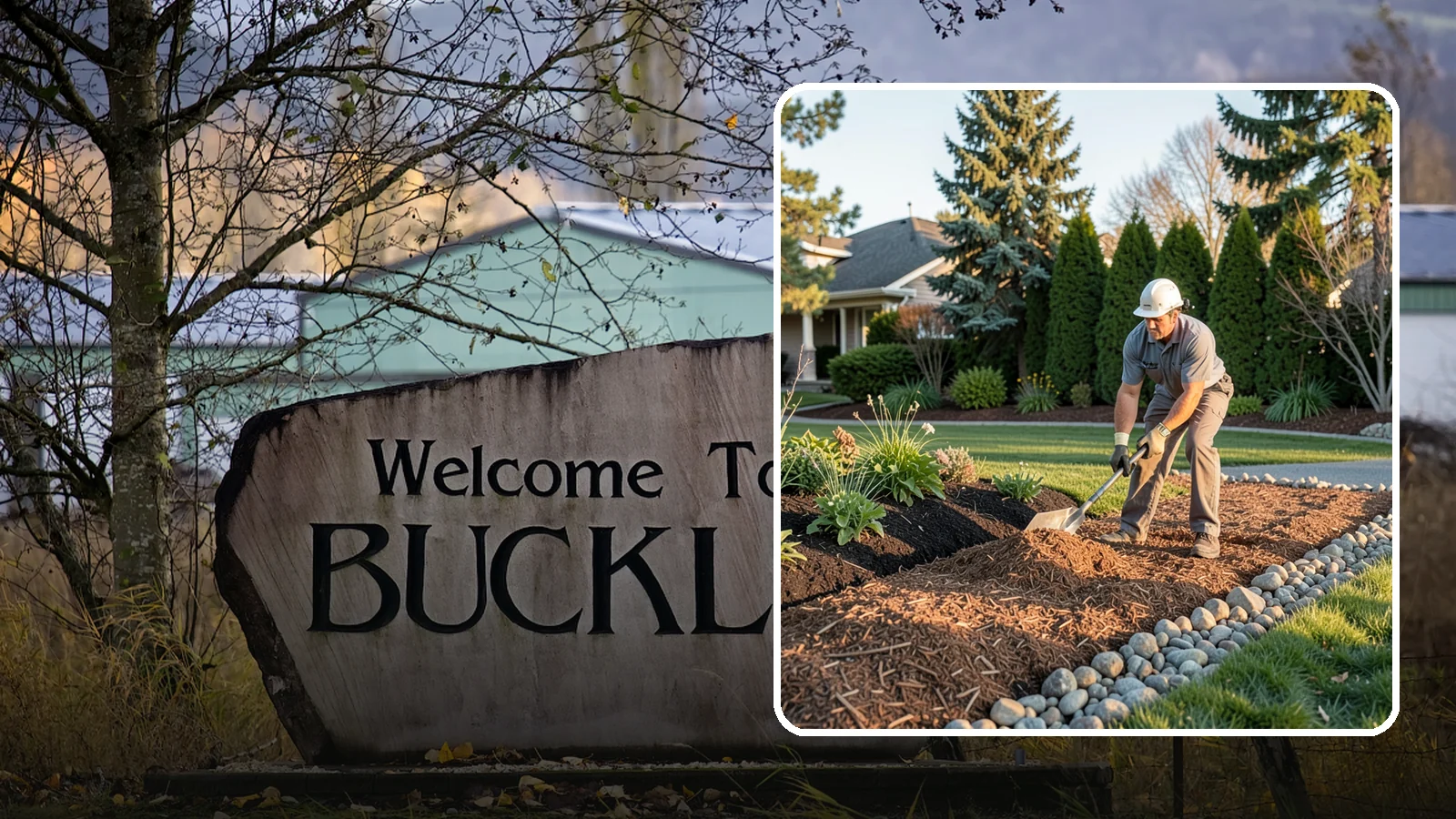 Wood Chip Spreading in Buckley, Pierce County, WA - Natural wood chips and arborist chips spread on paths, beds, and play areas for a rugged, economical cover.