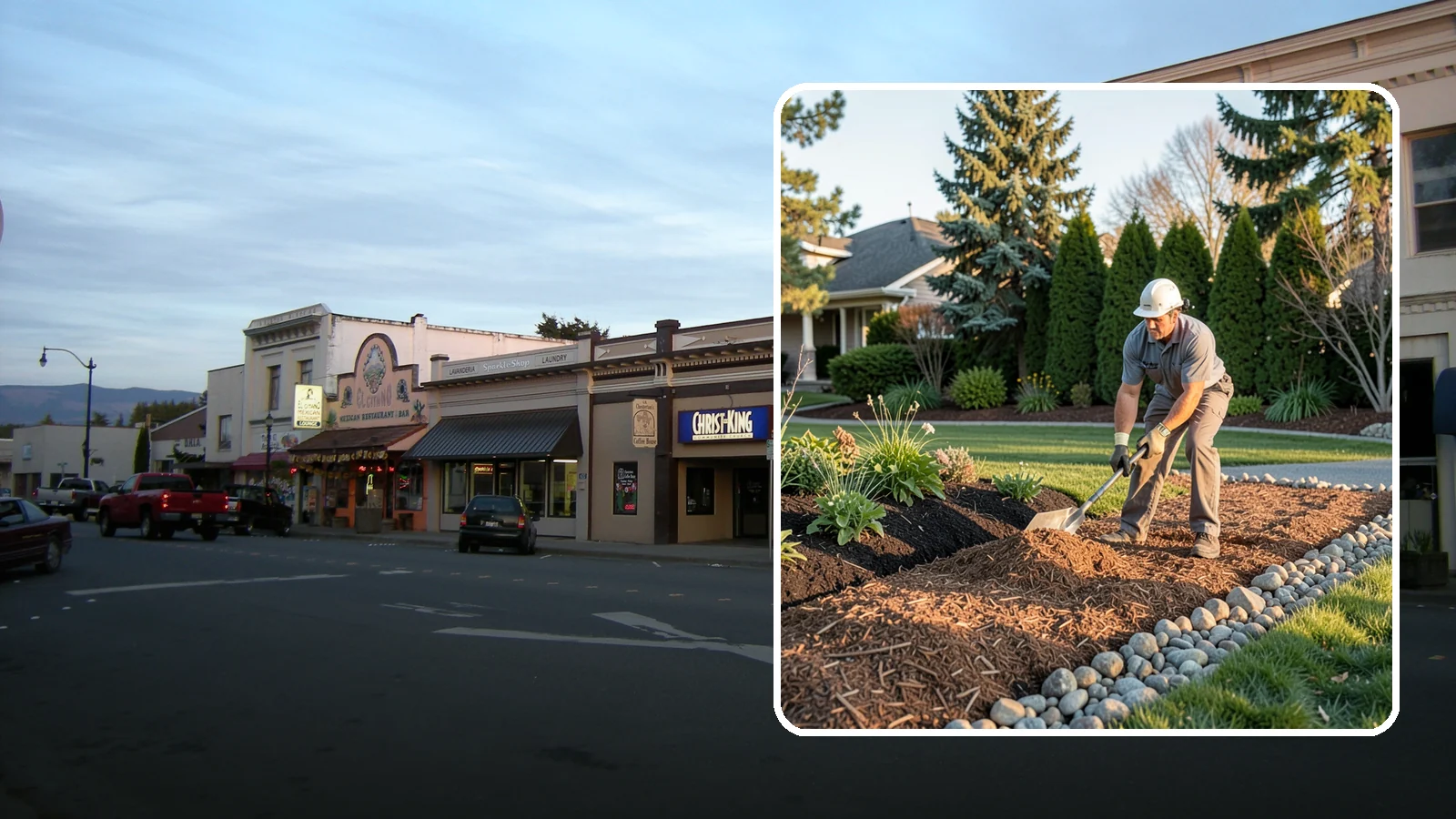 Wood Chip Spreading in Burlington, Skagit County, WA - Natural wood chips and arborist chips spread on paths, beds, and play areas for a rugged, economical cover.