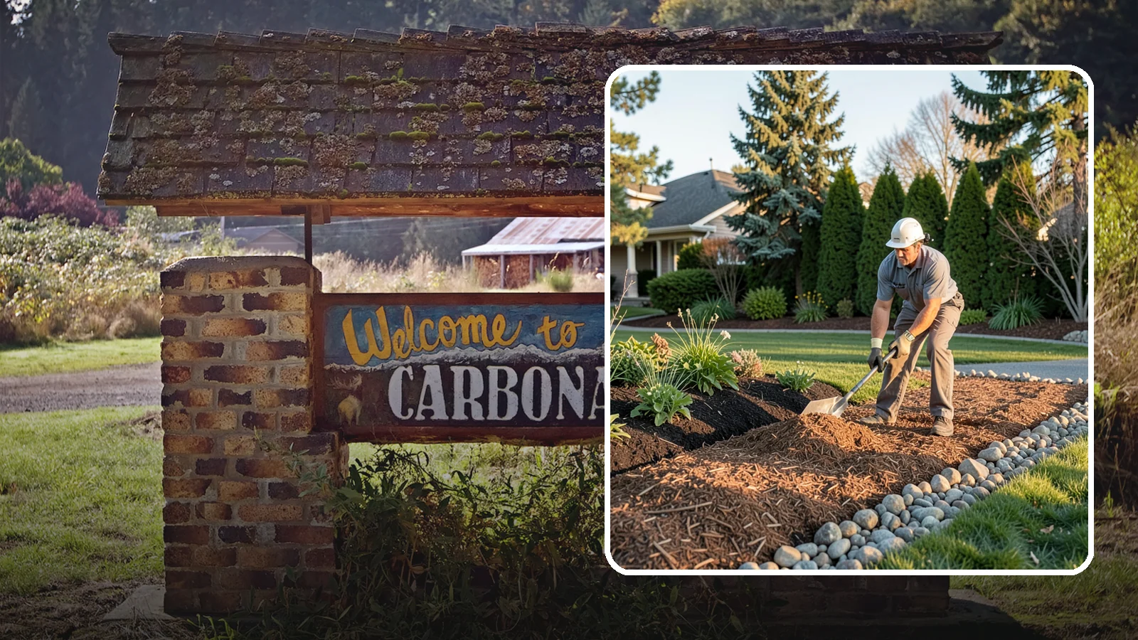 Wood Chip Spreading in Carbonado, Pierce County, WA - Natural wood chips and arborist chips spread on paths, beds, and play areas for a rugged, economical cover.