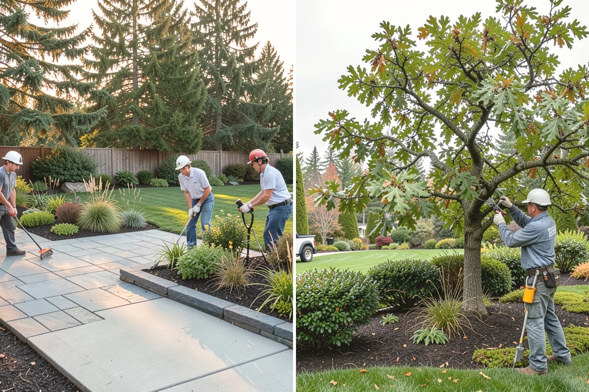 Wood Chip Spreading in Carbonado, Pierce County, WA - Define the area and prep the surface