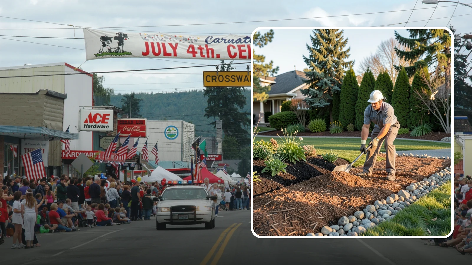 Wood Chip Spreading in Carnation, King County, WA - Natural wood chips and arborist chips spread on paths, beds, and play areas for a rugged, economical cover.