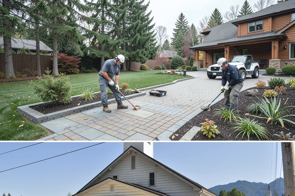 Wood Chip Spreading in Concrete, Skagit County, WA - Can be spread year-round