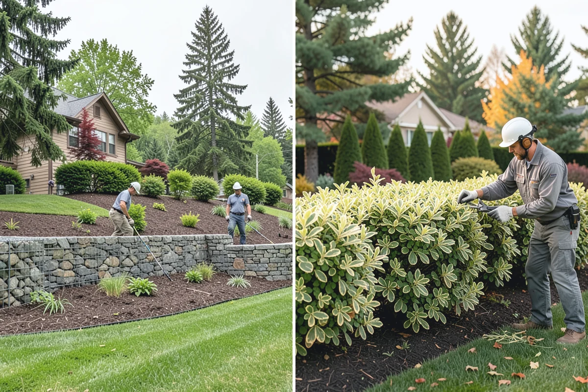 Wood Chip Spreading in Des Moines, King County, WA - Define the area and prep the surface