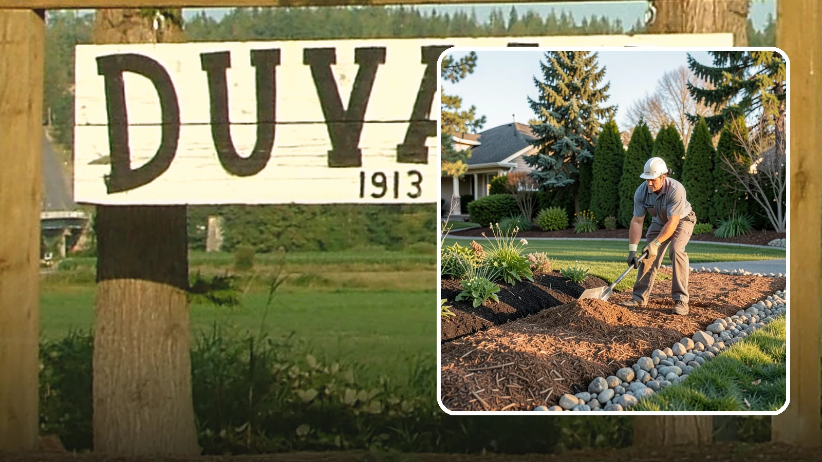 Wood Chip Spreading in Duvall, King County, WA - Natural wood chips and arborist chips spread on paths, beds, and play areas for a rugged, economical cover.