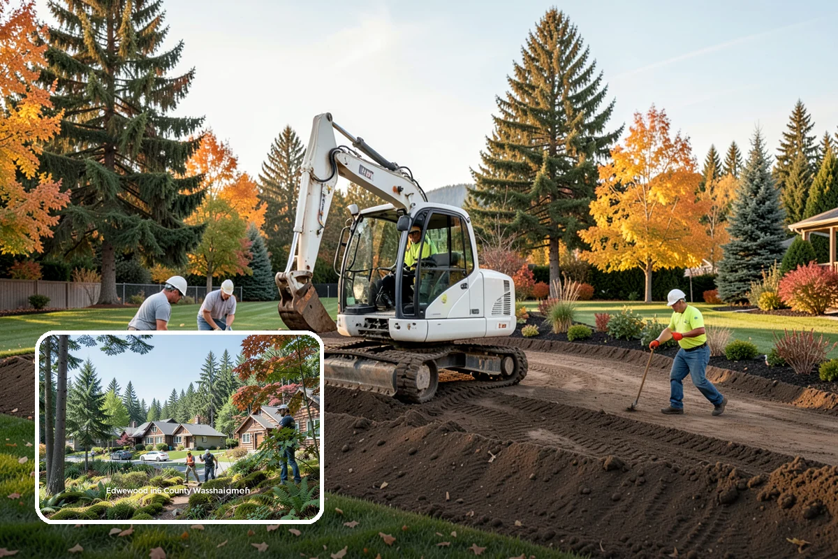 Wood Chip Spreading in Edgewood, Pierce County, WA - Rugged, stable cover for paths and beds