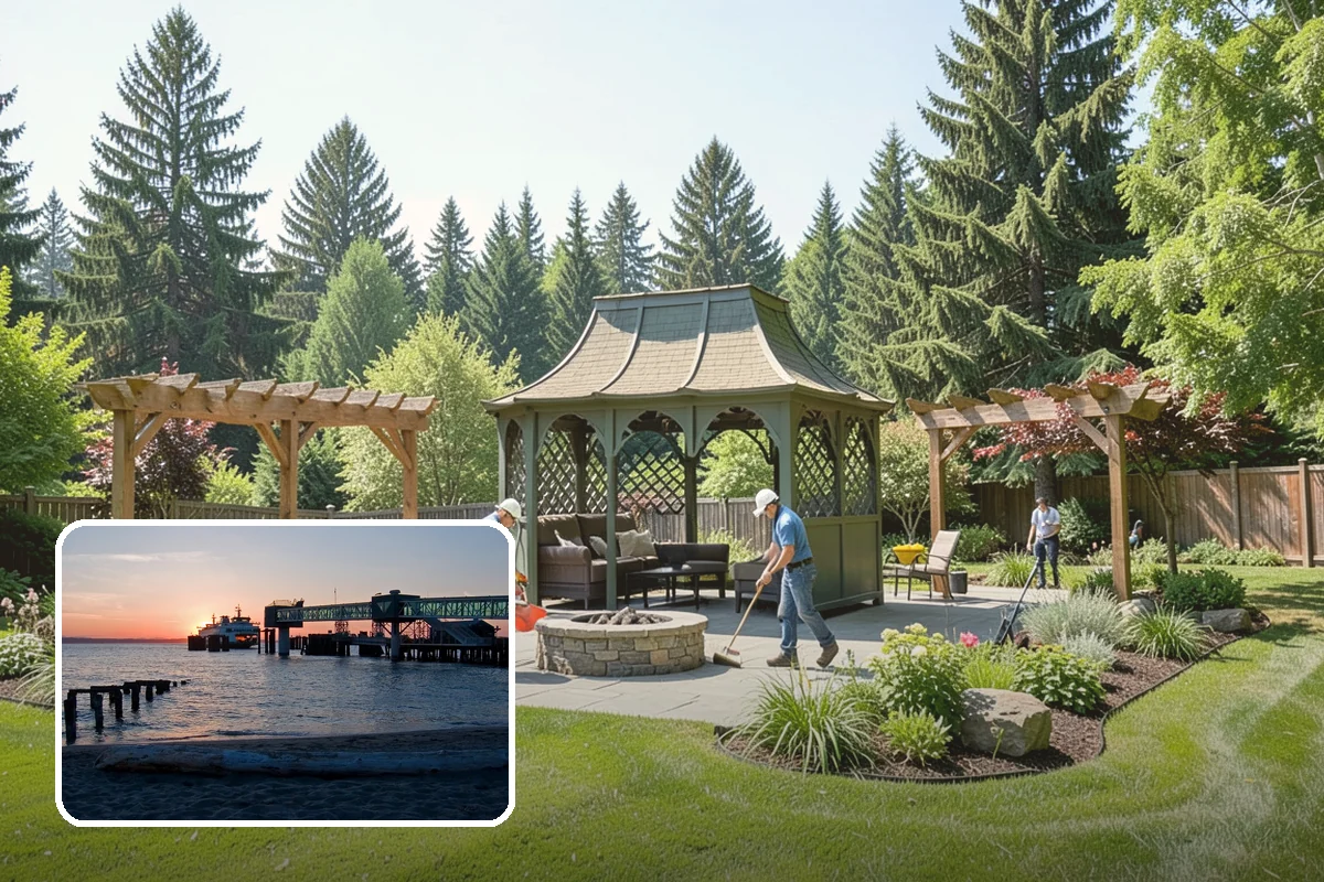 Wood Chip Spreading in Edmonds, Snohomish County, WA - Rugged, stable cover for paths and beds