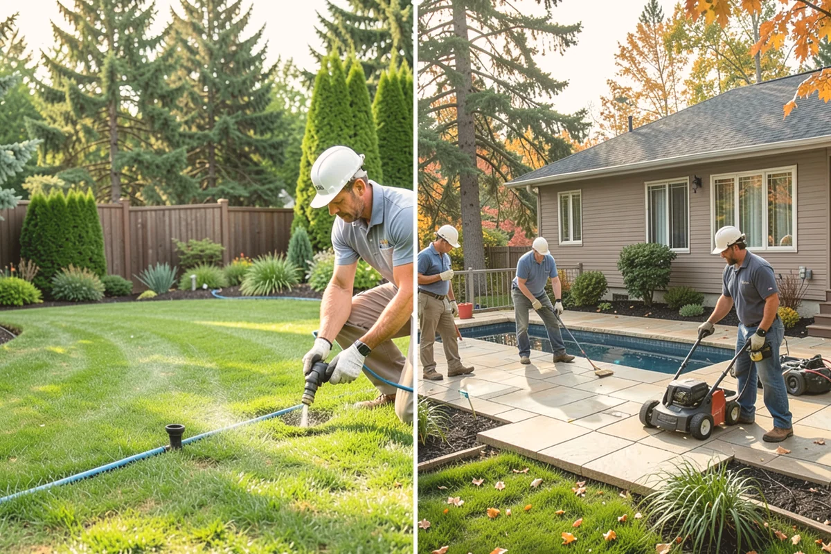 Wood Chip Spreading in Edmonds, Snohomish County, WA - Define the area and prep the surface
