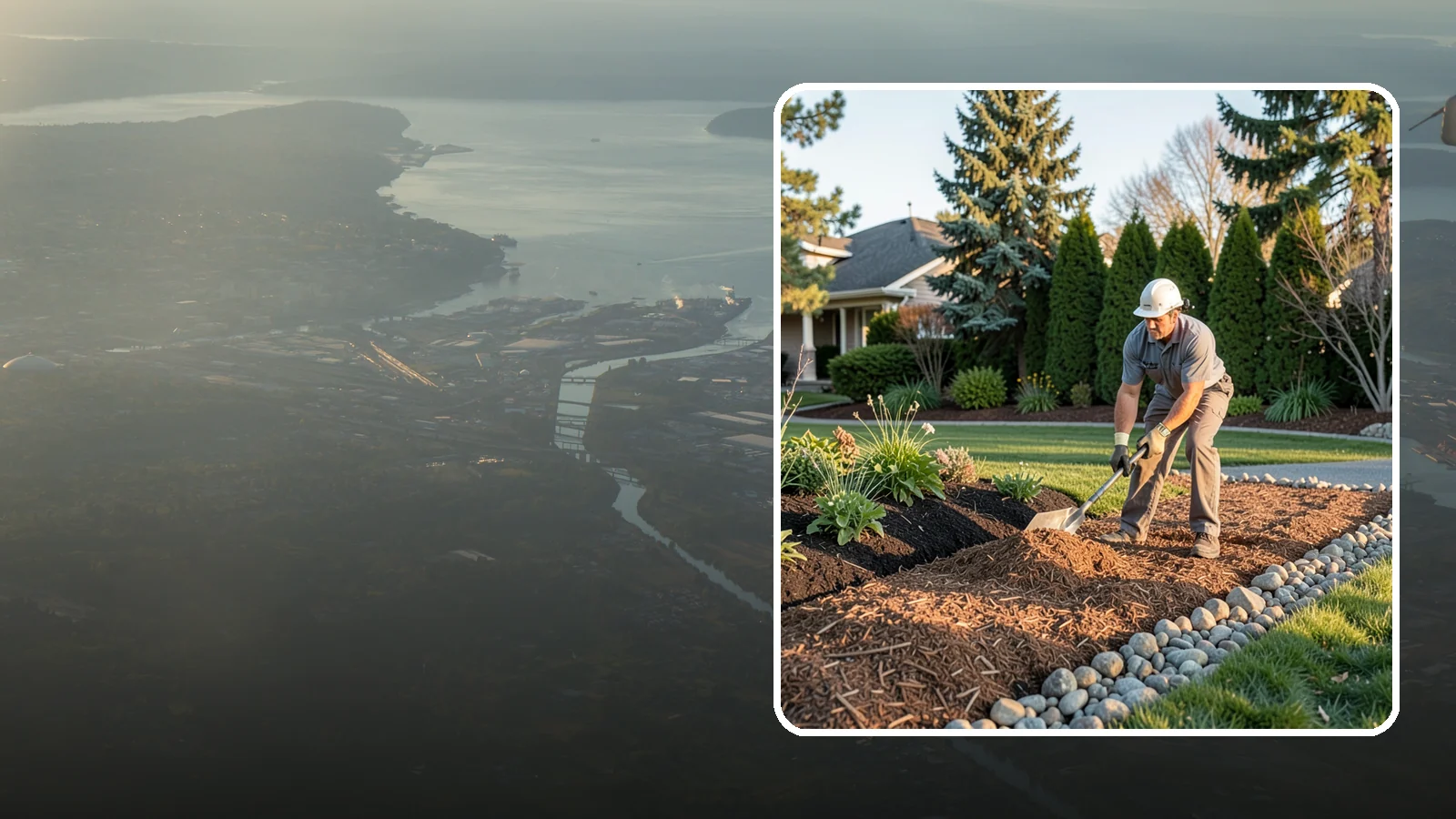 Wood Chip Spreading in Fife, Pierce County, WA - Natural wood chips and arborist chips spread on paths, beds, and play areas for a rugged, economical cover.