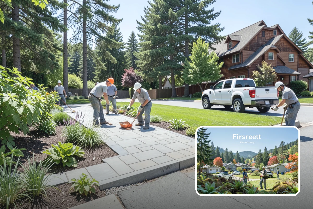 Wood Chip Spreading in Fircrest, Pierce County, WA - Rugged, stable cover for paths and beds