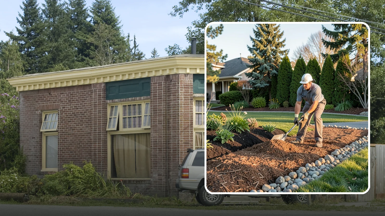Wood Chip Spreading in Hamilton, Skagit County, WA - Natural wood chips and arborist chips spread on paths, beds, and play areas for a rugged, economical cover.