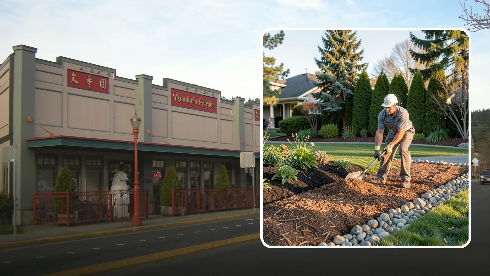 Wood Chip Spreading in Issaquah, King County, WA - Natural wood chips and arborist chips spread on paths, beds, and play areas for a rugged, economical cover.