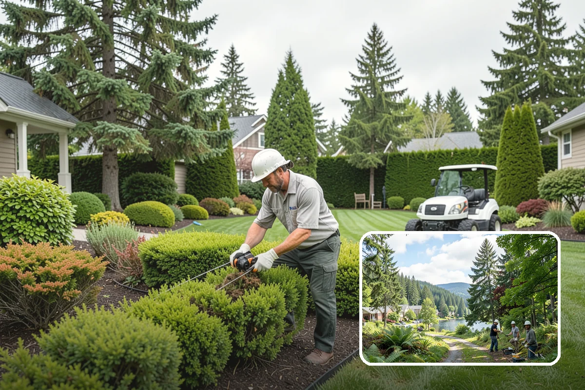 Wood Chip Spreading in Lake Forest Park, King County, WA - Rugged, stable cover for paths and beds
