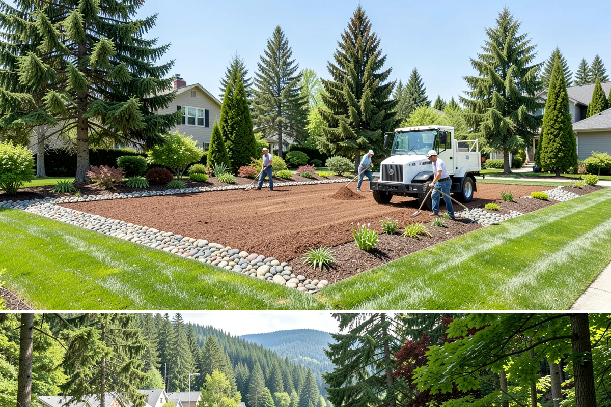 Wood Chip Spreading in Lake Forest Park, King County, WA - Can be spread year-round
