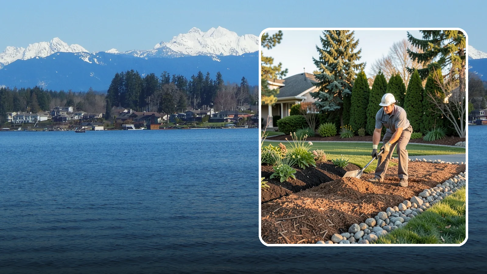 Wood Chip Spreading in Lake Stevens, Snohomish County, WA - Natural wood chips and arborist chips spread on paths, beds, and play areas for a rugged, economical cover.