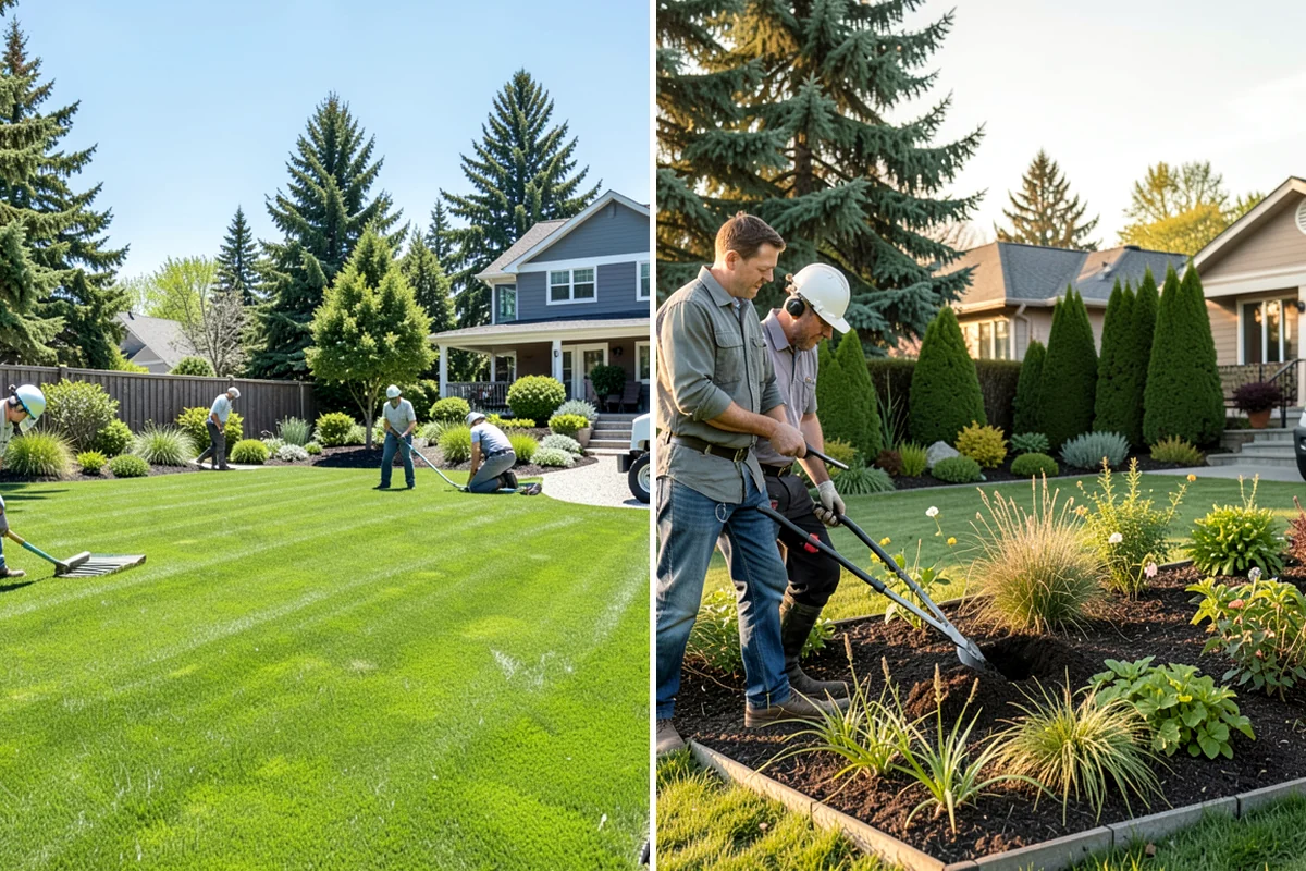 Wood Chip Spreading in Lyman, Skagit County, WA - Define the area and prep the surface