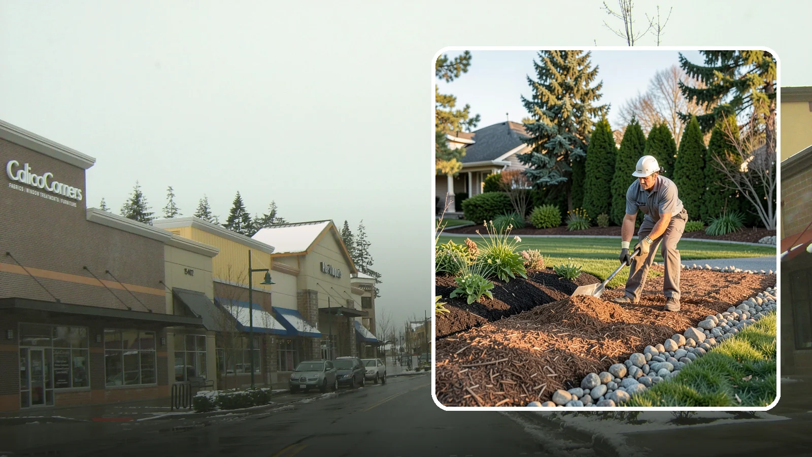 Wood Chip Spreading in Mill Creek, Snohomish County, WA - Natural wood chips and arborist chips spread on paths, beds, and play areas for a rugged, economical cover.