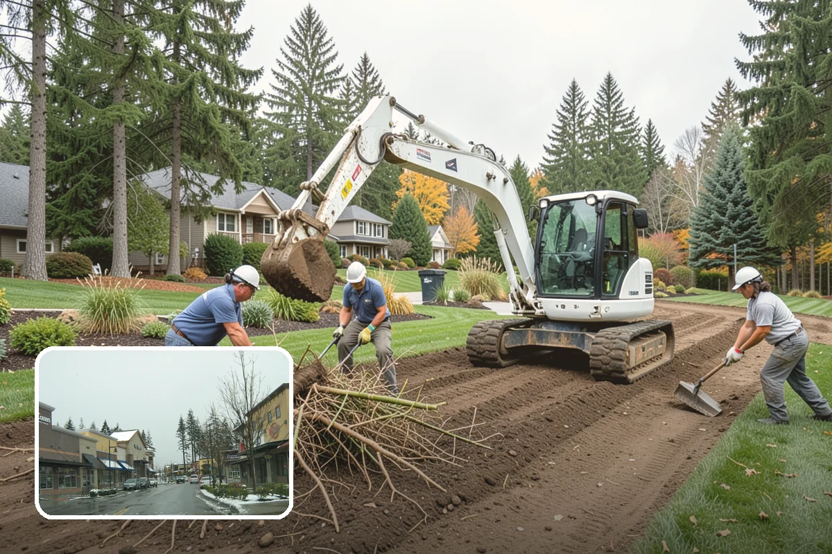 Wood Chip Spreading in Mill Creek, Snohomish County, WA - Rugged, stable cover for paths and beds