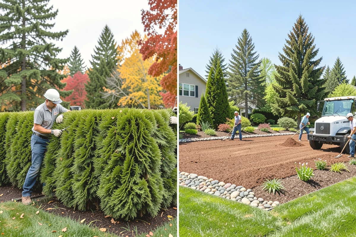Wood Chip Spreading in Monroe, Snohomish County, WA - Define the area and prep the surface