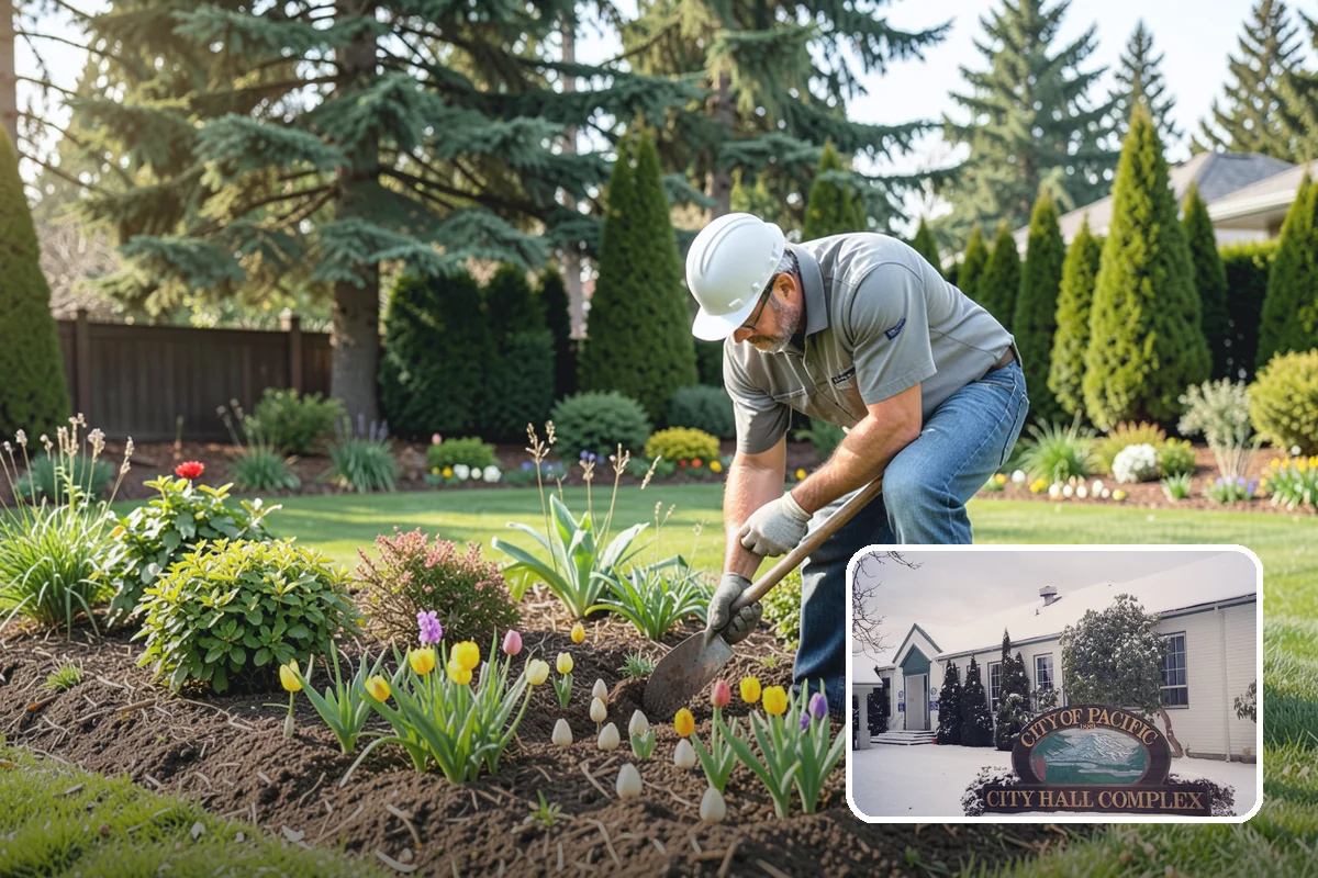 Wood Chip Spreading in Pacific, King County, WA - Rugged, stable cover for paths and beds