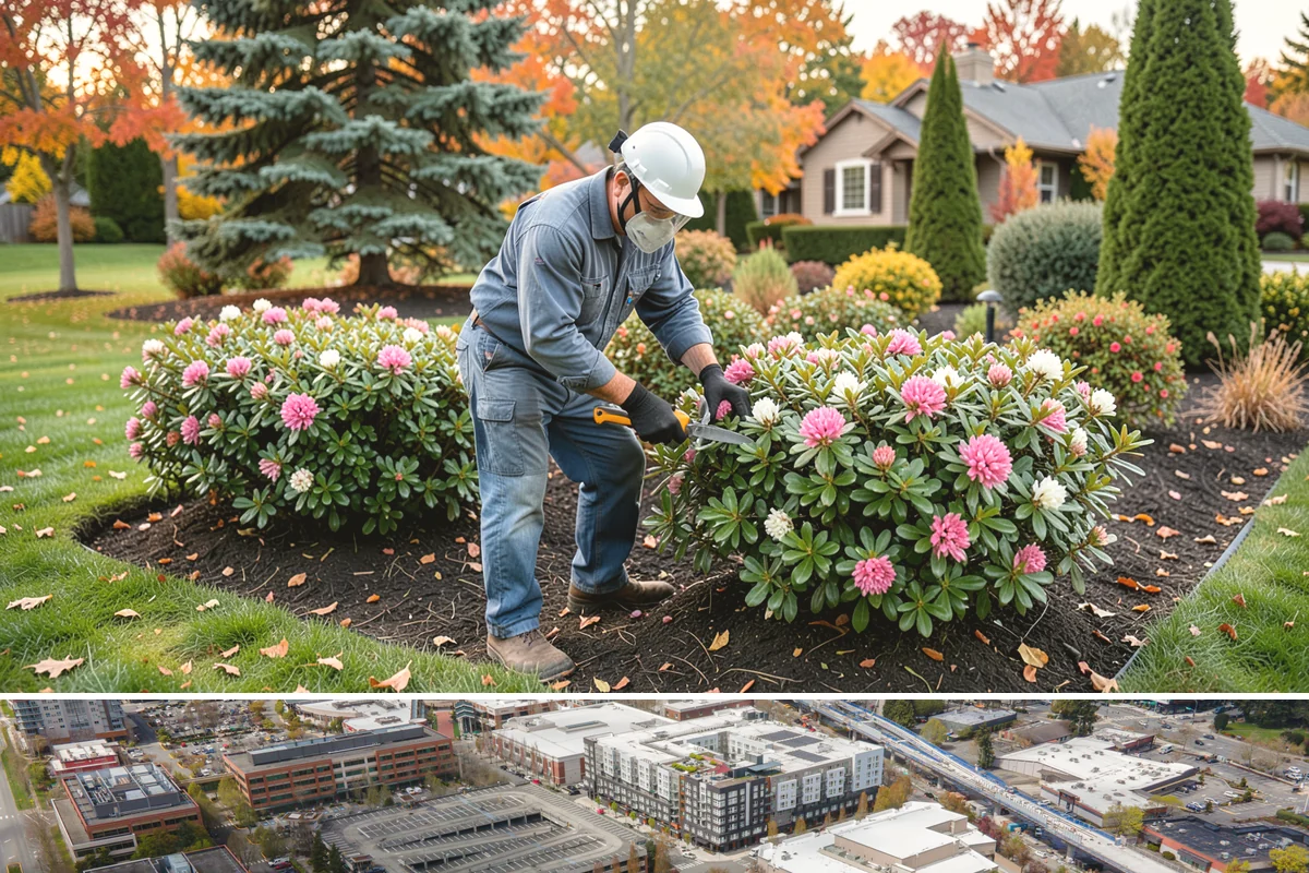 Wood Chip Spreading in Redmond, King County, WA - Can be spread year-round