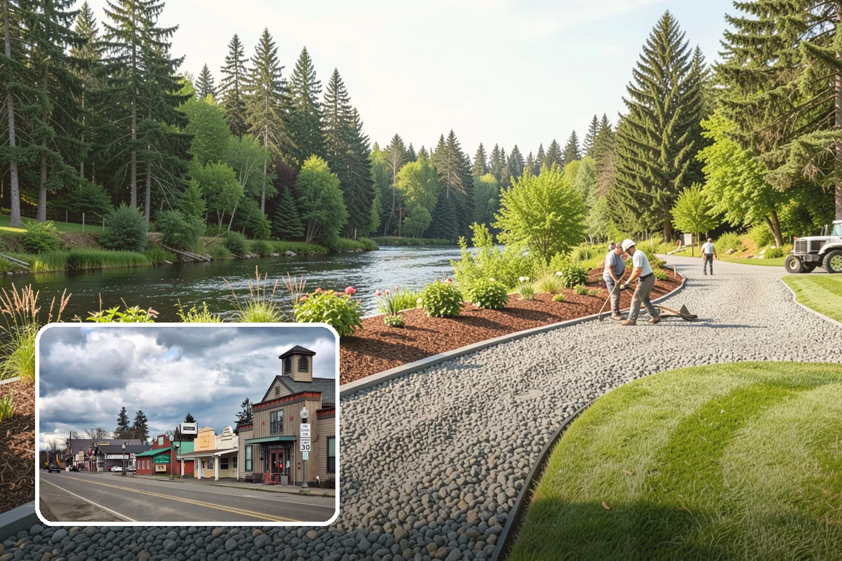 Wood Chip Spreading in Roy, Pierce County, WA - Rugged, stable cover for paths and beds