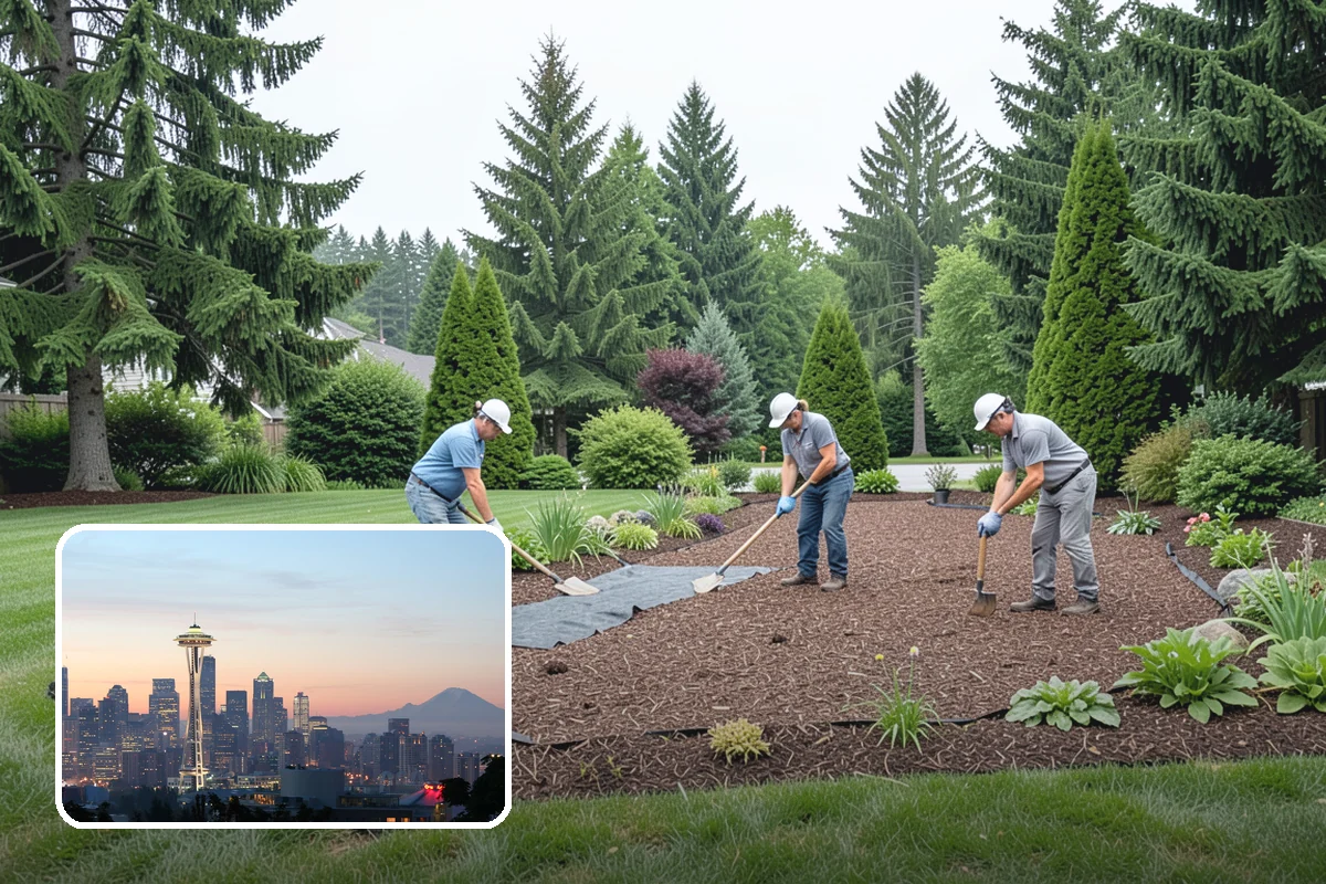 Wood Chip Spreading in Seattle, King County, WA - Rugged, stable cover for paths and beds