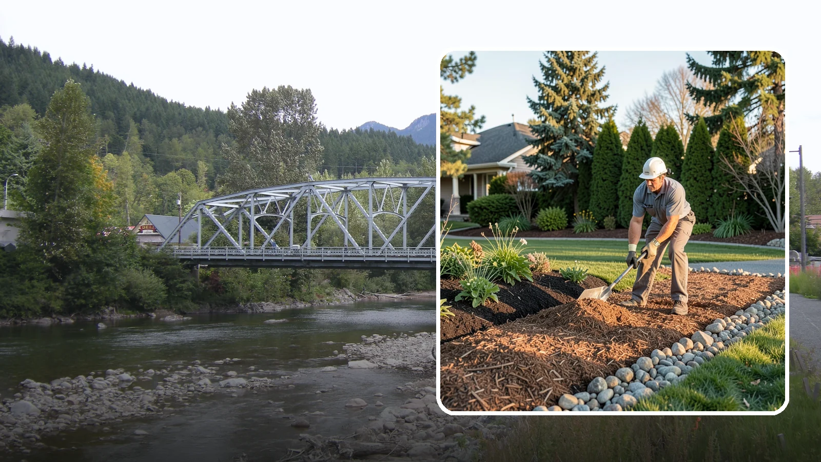 Wood Chip Spreading in Skykomish, King County, WA - Natural wood chips and arborist chips spread on paths, beds, and play areas for a rugged, economical cover.