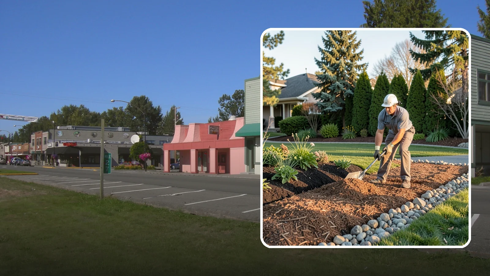 Wood Chip Spreading in Snoqualmie, King County, WA - Natural wood chips and arborist chips spread on paths, beds, and play areas for a rugged, economical cover.