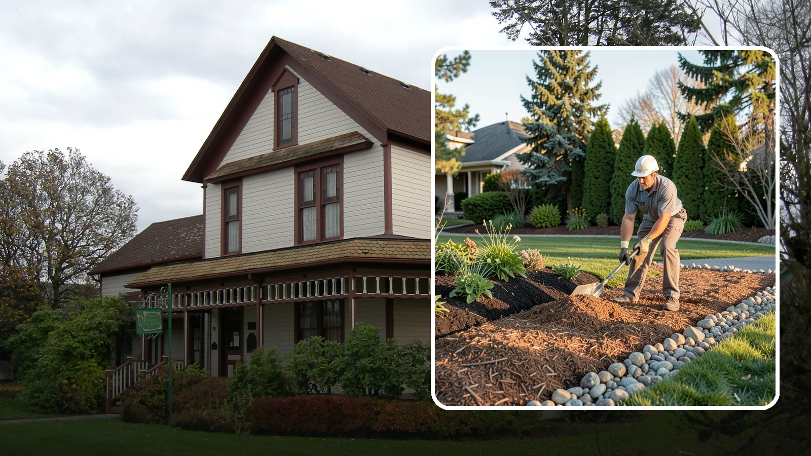 Wood Chip Spreading in Sumner, Pierce County, WA - Natural wood chips and arborist chips spread on paths, beds, and play areas for a rugged, economical cover.