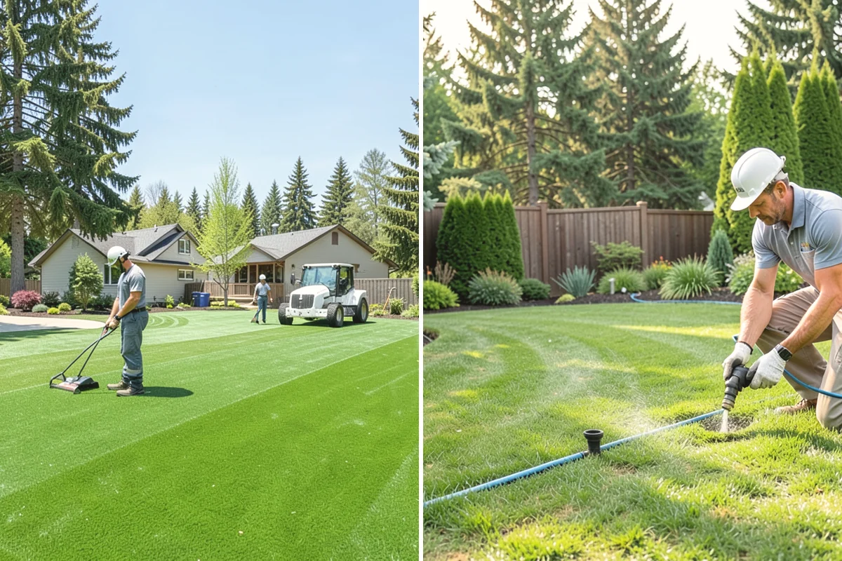 Wood Chip Spreading in University Place, Pierce County, WA - Define the area and prep the surface