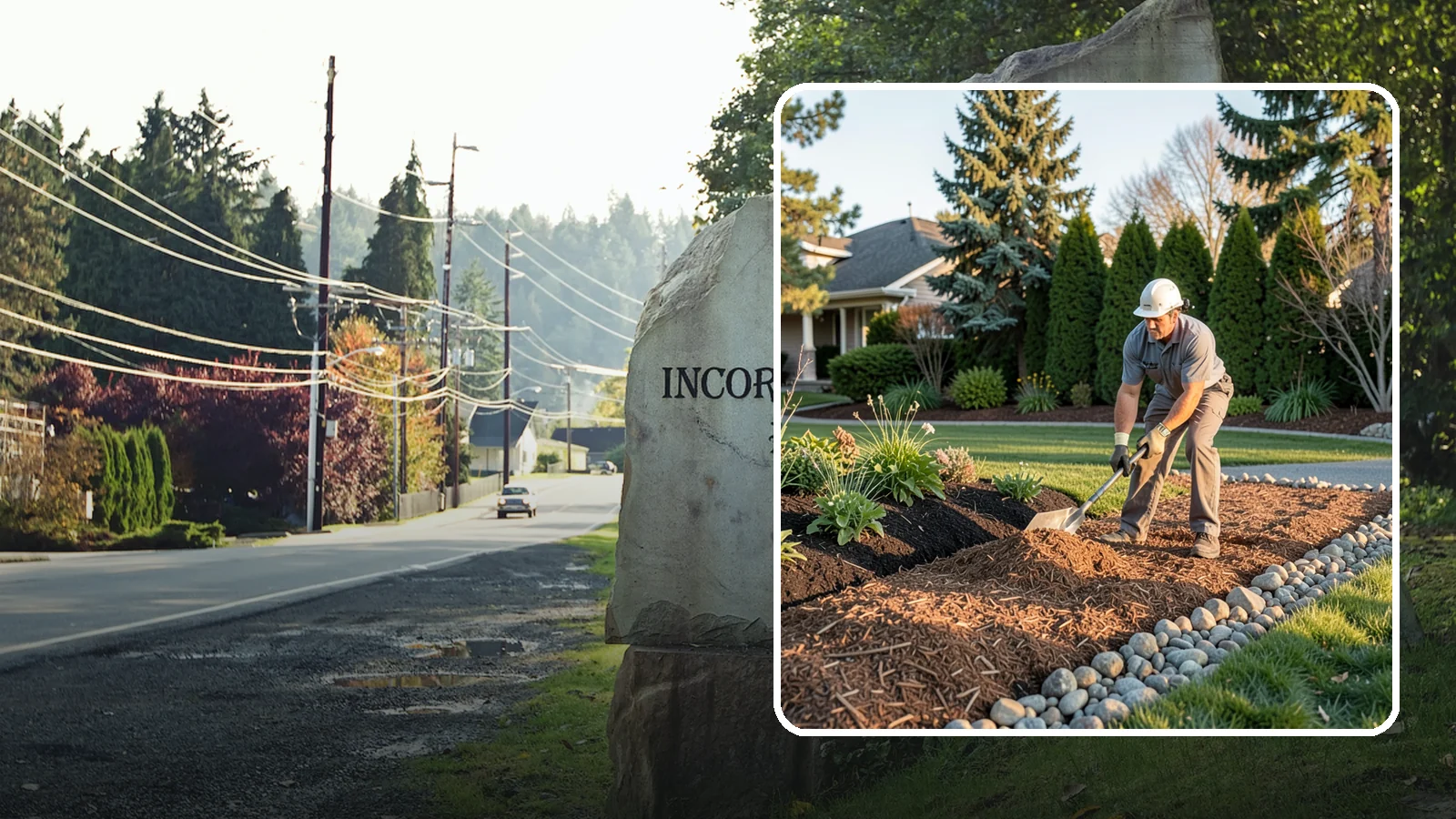 Wood Chip Spreading in Wilkeson, Pierce County, WA - Natural wood chips and arborist chips spread on paths, beds, and play areas for a rugged, economical cover.