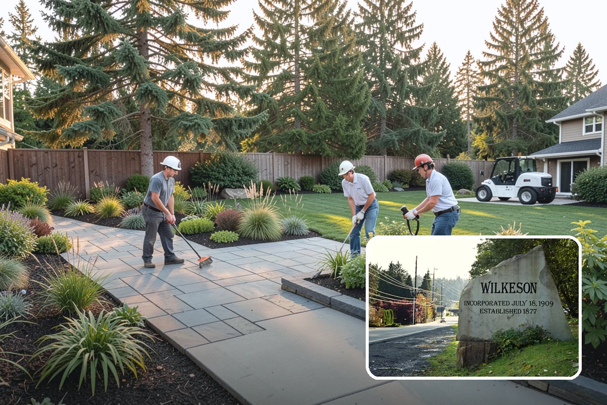 Wood Chip Spreading in Wilkeson, Pierce County, WA - Rugged, stable cover for paths and beds