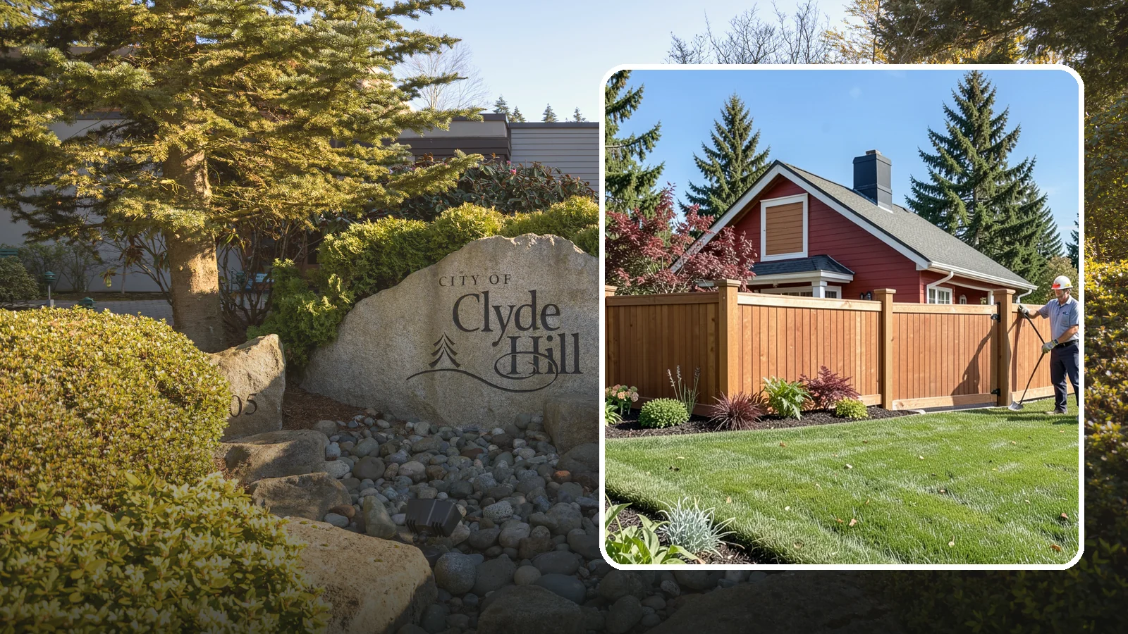 Wood Fence Installation in Clyde Hill, King County, WA - We build classic wood fences using Western red cedar and treated framing chosen to stand up to Puget Sound weather.