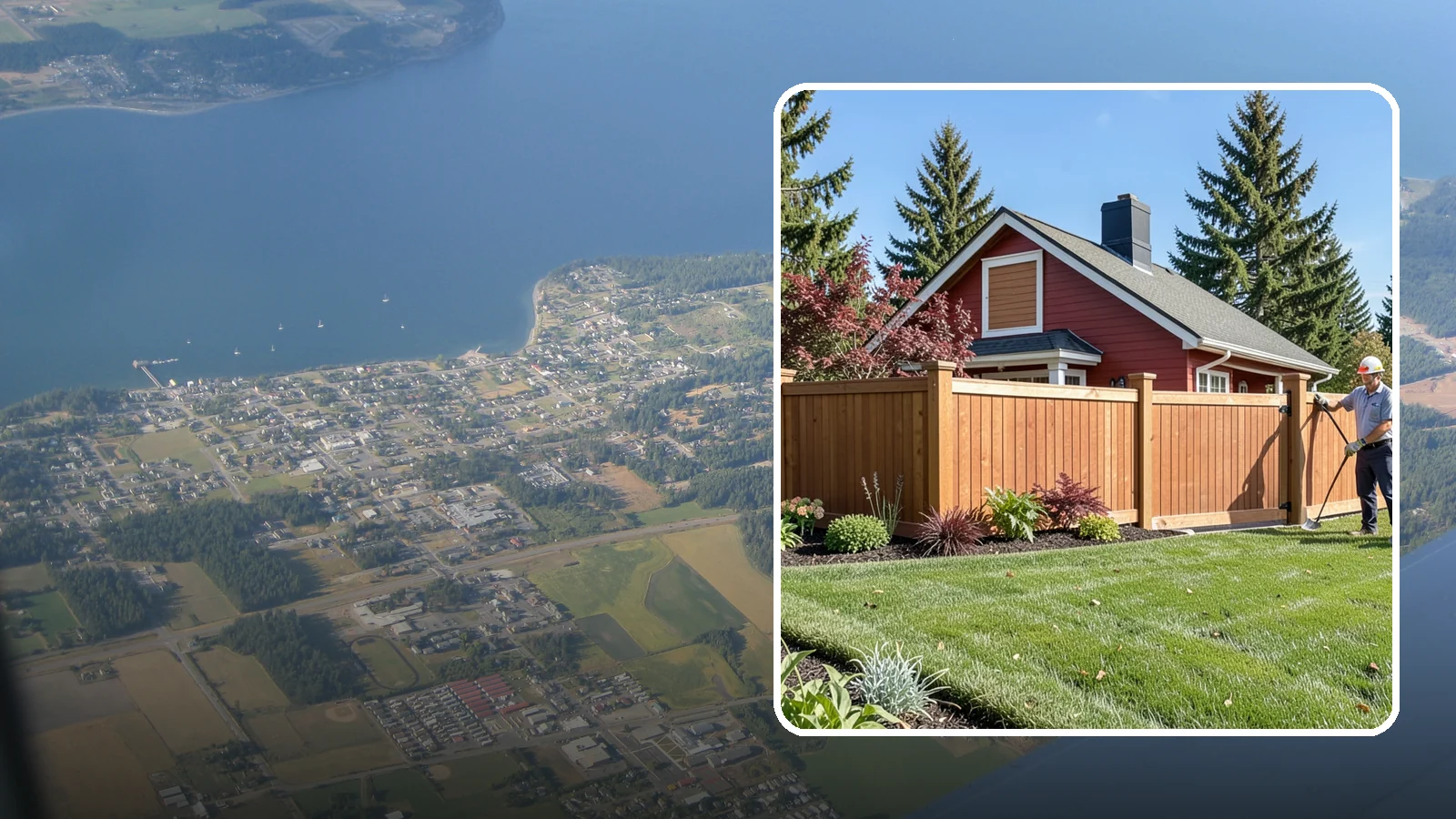 Wood Fence Installation in Coupeville, Island County, WA - We build classic wood fences using Western red cedar and treated framing chosen to stand up to Puget Sound weather.