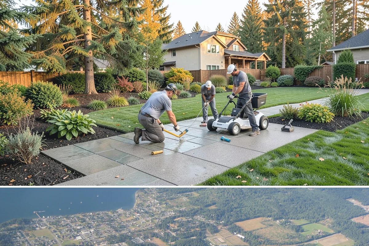 Wood Fence Installation in Coupeville, Island County, WA - Summer and early fall give footings the driest cure, but cedar installs well most of the year with breaks for heavy Northwest...