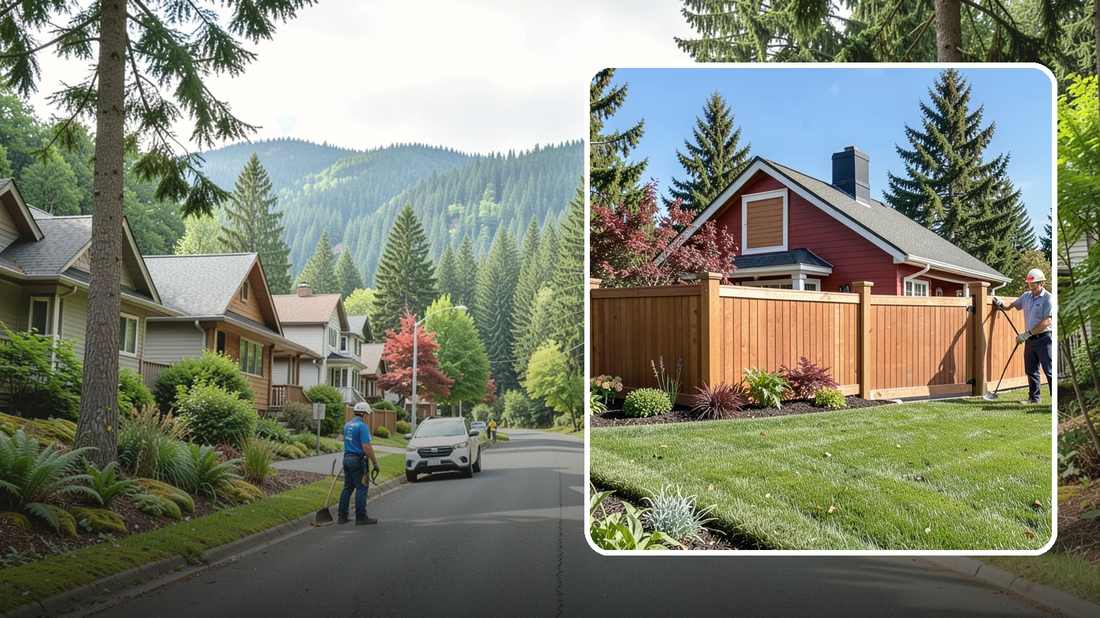 Wood Fence Installation in Darrington, Snohomish County, WA - We build classic wood fences using Western red cedar and treated framing chosen to stand up to Puget Sound weather.
